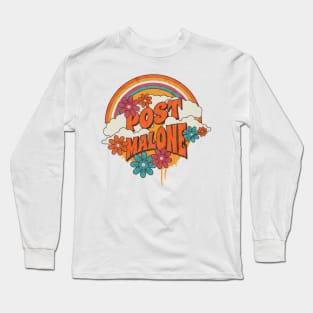 Retro Rainbow - Post Malone Long Sleeve T-Shirt